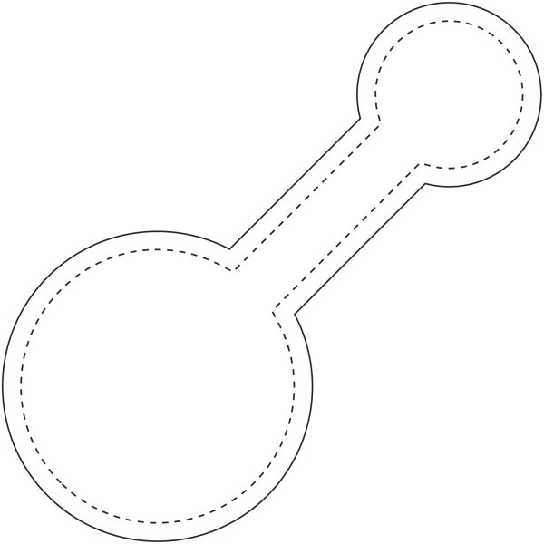 Immagine Grande calamita catarifrangente rotonda in TPU RFX™