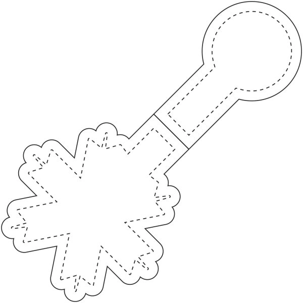 Immagine Calamita catarifrangente a forma di fiocco di neve in PVC RFX™ 
