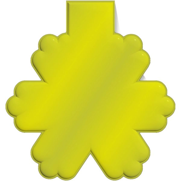 Immagine Calamita catarifrangente a forma di fiocco di neve in PVC RFX™ 