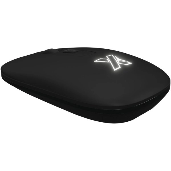 Mouse wireless in materiale antibatterico con logo luminoso SCX.design O22