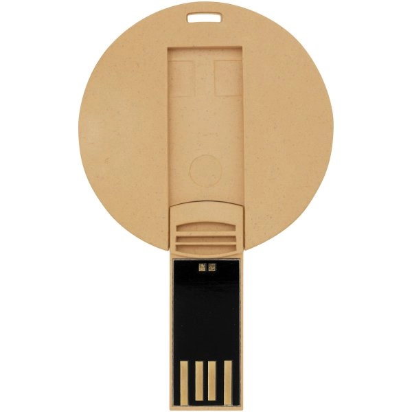 Immagine USB rotonda con scocca biodegradabile