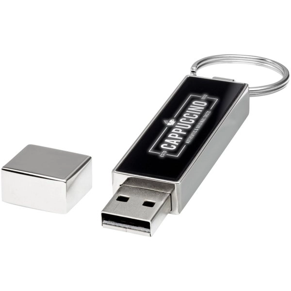 Immagine USB rettangolare con logo luminoso