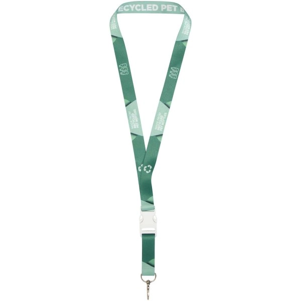 Immagine Lanyard Bucks in PET riciclato con stampa in sublimazione e fibbia di sicurezza