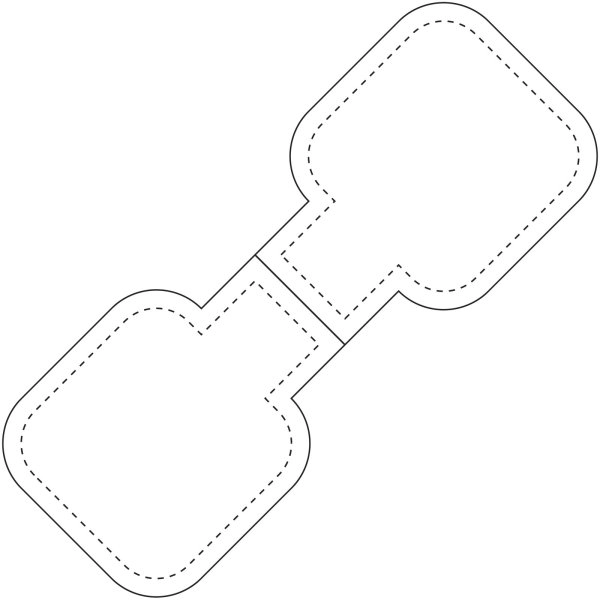 Immagine Calamita catarifrangente quadrata in PVC RFX™ 