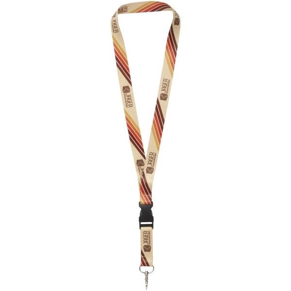 Lanyard Bucks con stampa in sublimazione e fibbia di sicurezza