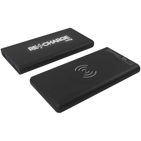 Immagine Power bank wireless luminoso in gomma da 10.000 mAh SCX.design P40
