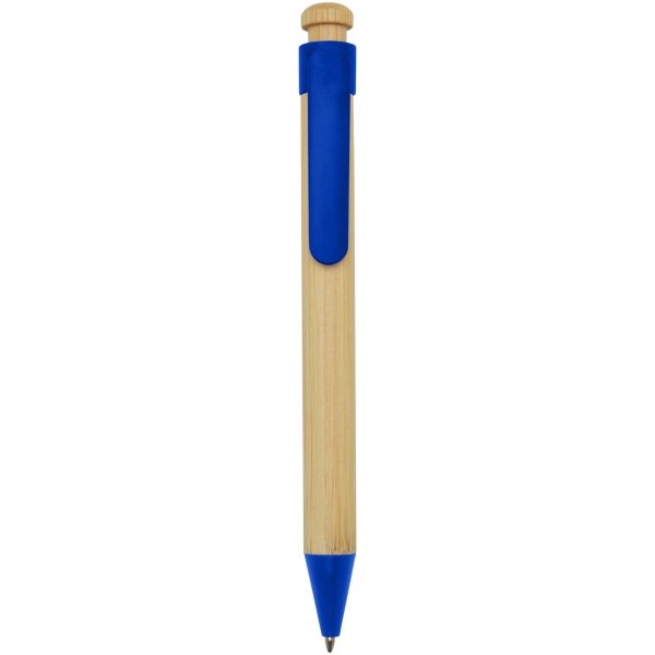 Immagine Penna a sfera in plastica riciclata e bambù Rattan