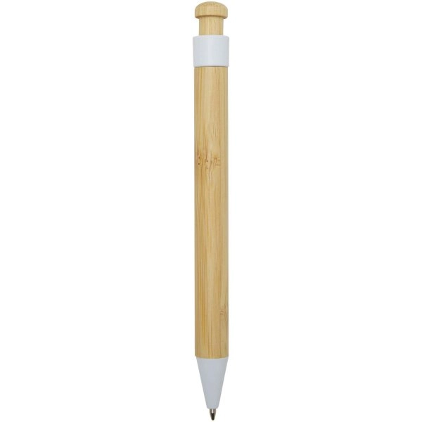 Immagine Penna a sfera in plastica riciclata e bambù Rattan