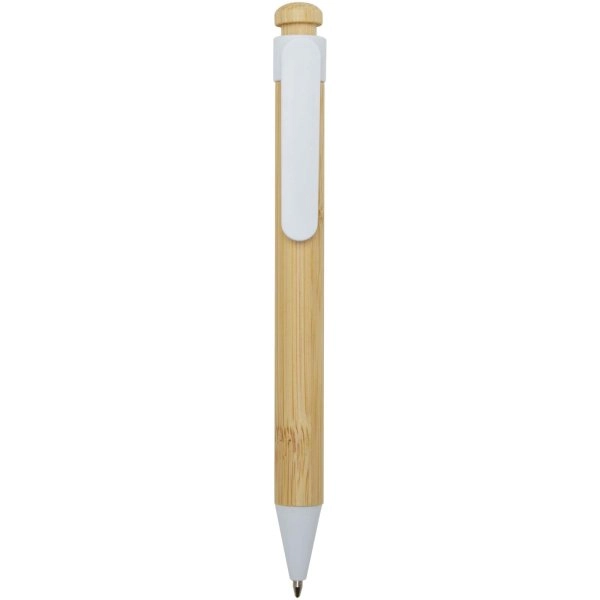 Immagine Penna a sfera in plastica riciclata e bambù Rattan