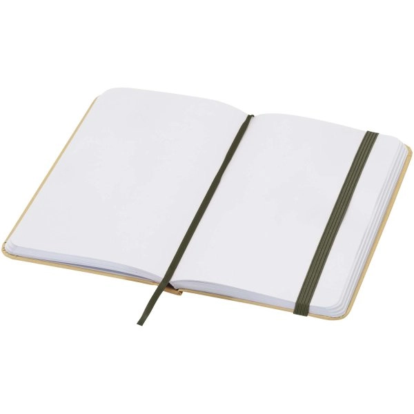 Immagine Blocco note formato A6 con copertina rigida in materiale riciclata e pagine bianche Reed