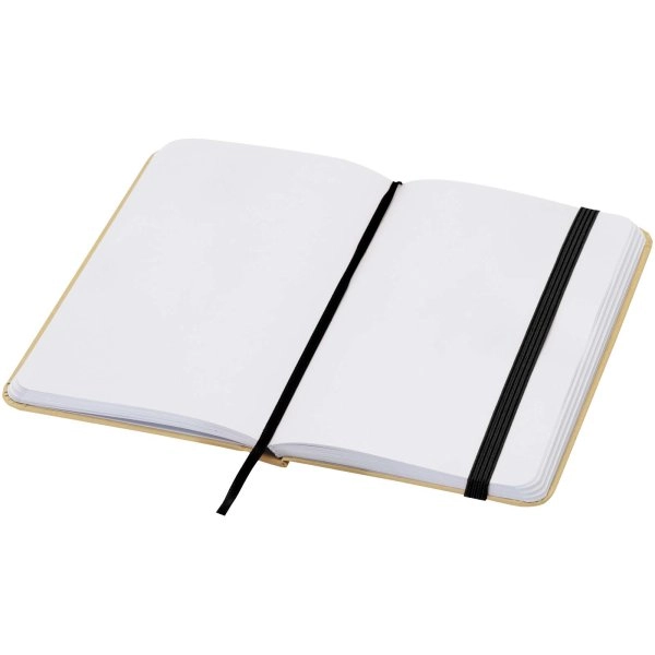Immagine Blocco note formato A6 con copertina rigida in materiale riciclata e pagine bianche Reed