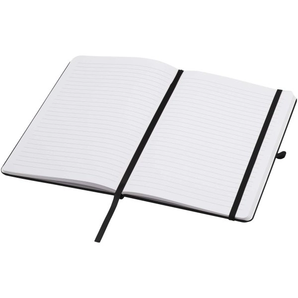 Immagine Blocco note formato A5 con copertina rigida in materiale riciclato e pagine a righe Teak