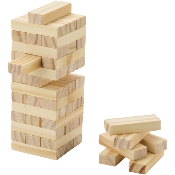 Immagine Gioco con torre impilabile in legno Jumble