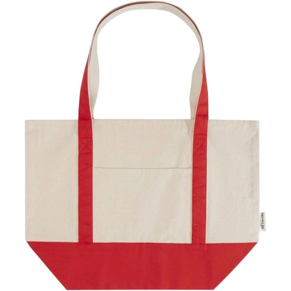 Immagine Tote bag in cotone riciclato certificato GRS da 320 g/m² Sam