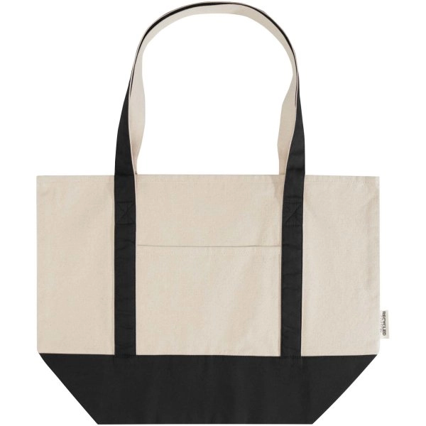 Immagine Tote bag in cotone riciclato certificato GRS da 320 g/m² Sam