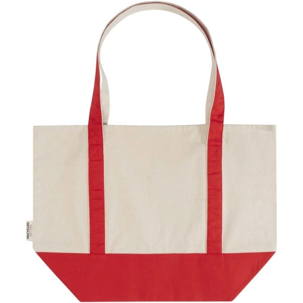 Immagine Tote bag in cotone riciclato certificato GRS da 320 g/m² Sam