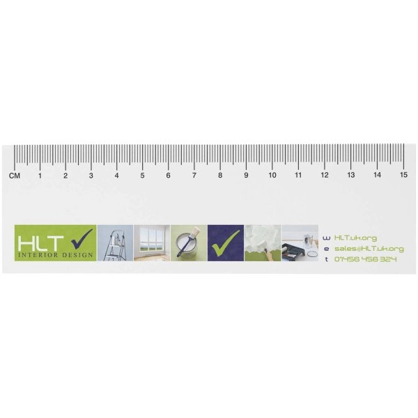 Immagine Foglietti adesivi in materiale riciclato con righello stampato da 15cm Sticky-Mate®