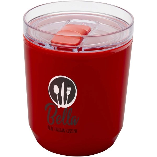 Immagine Bicchiere a doppia parete in plastica riciclata da 180 ml Hudson