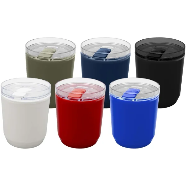 Immagine Bicchiere a doppia parete in plastica riciclata da 180 ml Hudson