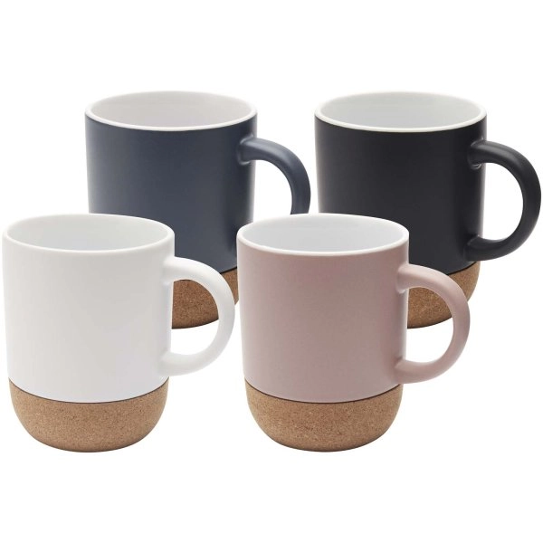 Immagine Tazza in ceramica con dettagli in sughero e finitura opaca da 300 ml Billie