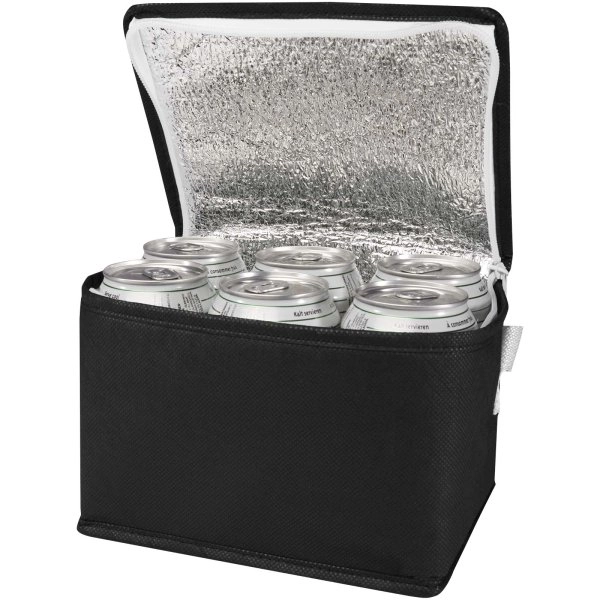 Immagine Borsa termica con capacità per 6 lattine in tessuto non tessuto riciclato certificato GRS Spectrum - 4L
