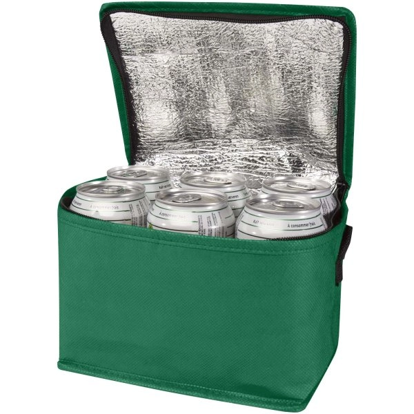Immagine Borsa termica con capacità per 6 lattine in tessuto non tessuto riciclato certificato GRS Spectrum - 4L