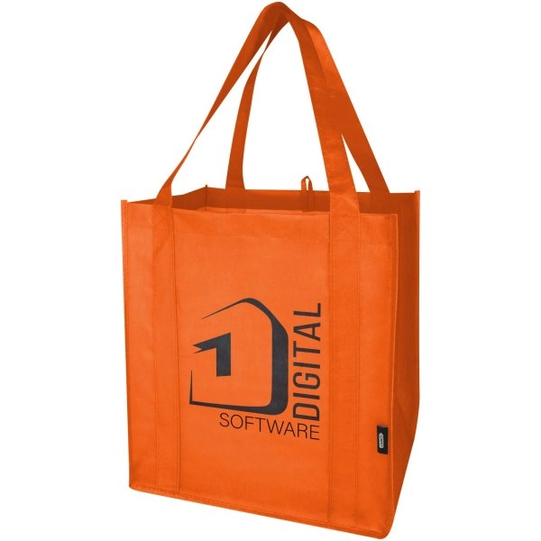 Immagine Tote bag con fondo rigido in tessuto non tessuto riciclato certificato GRS Liberty - 29L