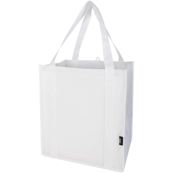 Immagine Tote bag con fondo rigido in tessuto non tessuto riciclato certificato GRS Liberty - 29L