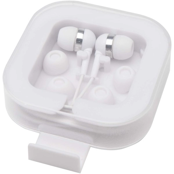 Immagine Auricolari tipo C cablati con astuccio in plastica riciclata Dofida