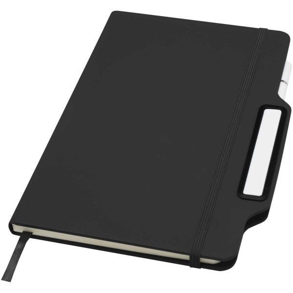 Immagine Blocco note formato A5 con copertina rigida e combinazione di penna e matita Nexus