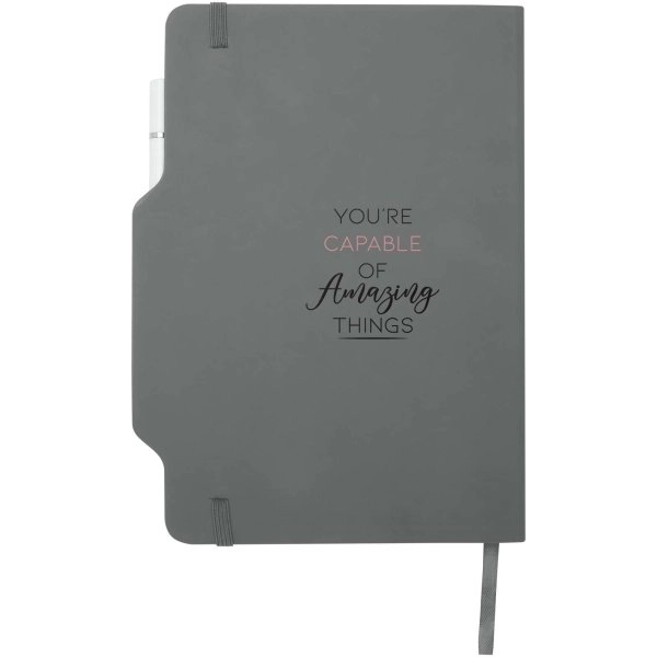 Immagine Blocco note formato A5 con copertina rigida e combinazione di penna e matita Nexus