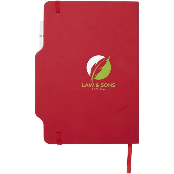 Immagine Blocco note formato A5 con copertina rigida e combinazione di penna e matita Nexus