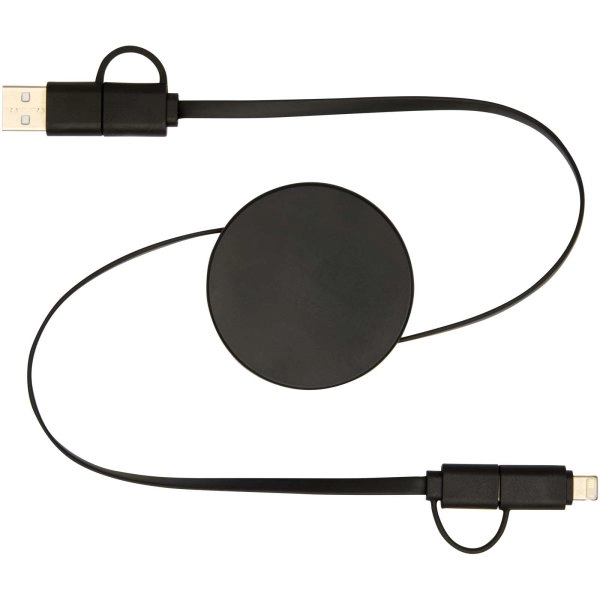 Immagine Cavo 5-in-1 in plastica riciclata retrattile da 90 cm per la sincronizzazione dei dati e la ricarica rapida da 40 W Citala