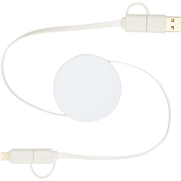 Immagine Cavo 5-in-1 in plastica riciclata retrattile da 90 cm per la sincronizzazione dei dati e la ricarica rapida da 40 W Citala