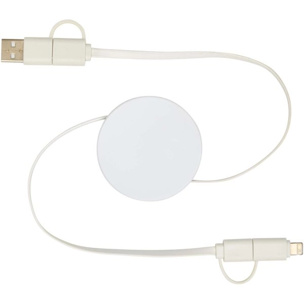 Immagine Cavo 5-in-1 in plastica riciclata retrattile da 90 cm per la sincronizzazione dei dati e la ricarica rapida da 40 W Citala