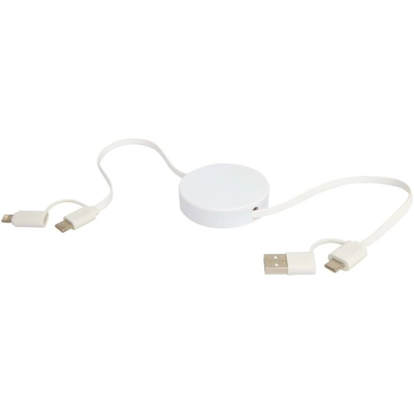 Immagine Cavo 5-in-1 in plastica riciclata retrattile da 90 cm per la sincronizzazione dei dati e la ricarica rapida da 40 W Citala