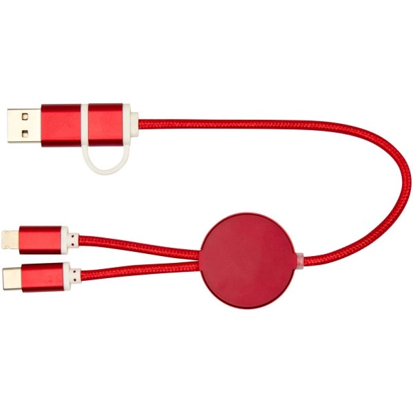 Immagine Cavo 5-in-1 in alluminio e plastica riciclata da 30 cm per la sincronizzazione dei dati e la ricarica rapida da 27 W Alasia