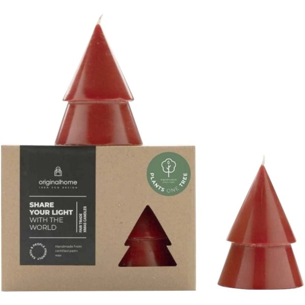 Immagine Set di due Candele a forma di albero di Natale - formato medio Originalhome
