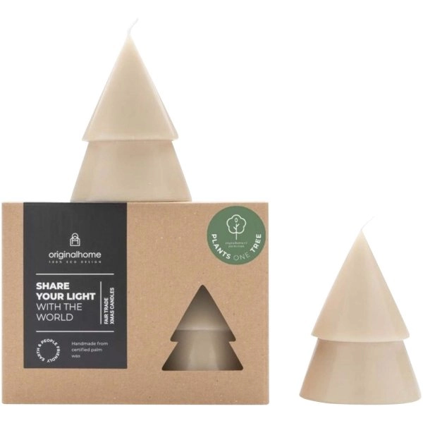 Immagine Set di due Candele a forma di albero di Natale - formato medio Originalhome