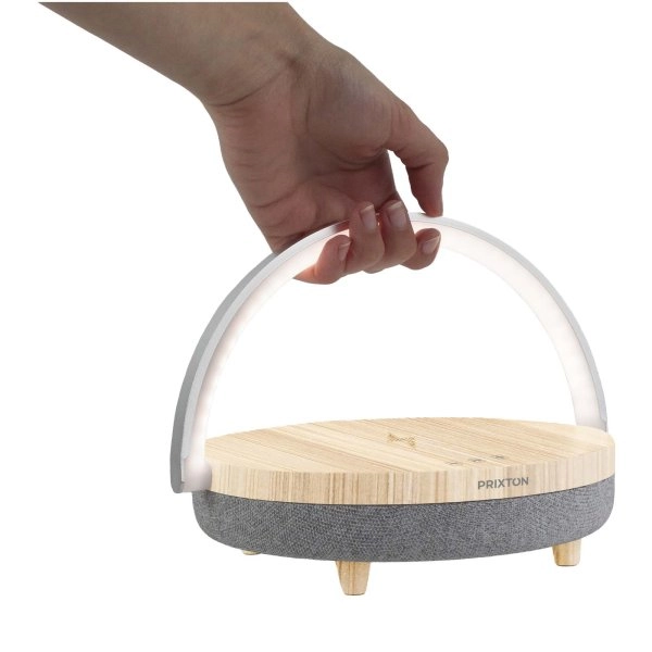 Immagine Speaker Bluetooth® 4 in 1 da 10 W con luce LED e base di ricarica wireless Prixton