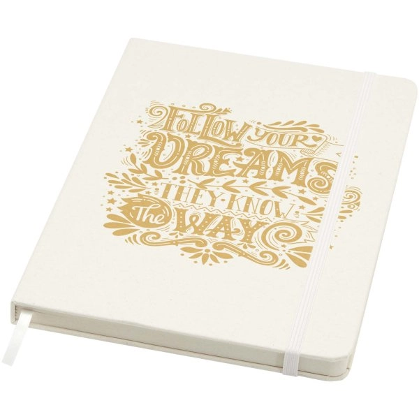 Immagine Blocco note formato A5 a righe in carta riciclata Bass