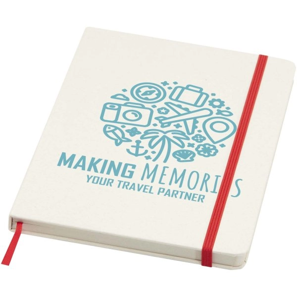 Immagine Blocco note formato A5 a righe in carta riciclata Bass