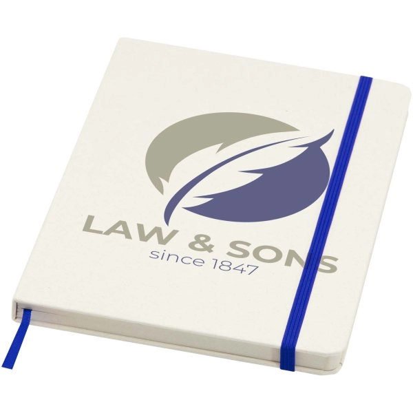 Immagine Blocco note formato A5 a righe in carta riciclata Bass