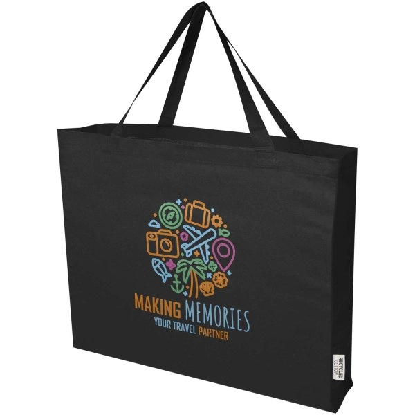 Immagine Tote bag in cotone riciclato certificato GRS da 220 g/m² Odessa 40L