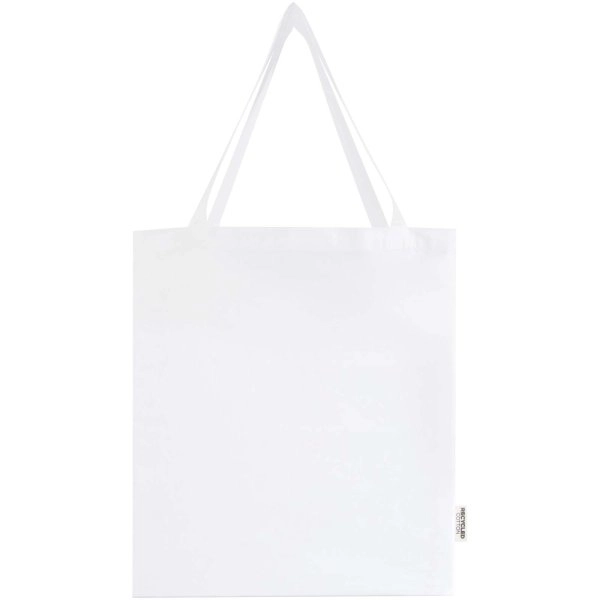 Immagine Tote bag a soffietto in cotone riciclato certificato GRS da 140 g/m² Madras