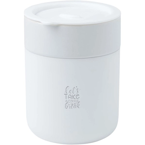 Immagine Bicchiere in ceramica con involucro in silicone e coperchio in plastica da 330 ml Java
