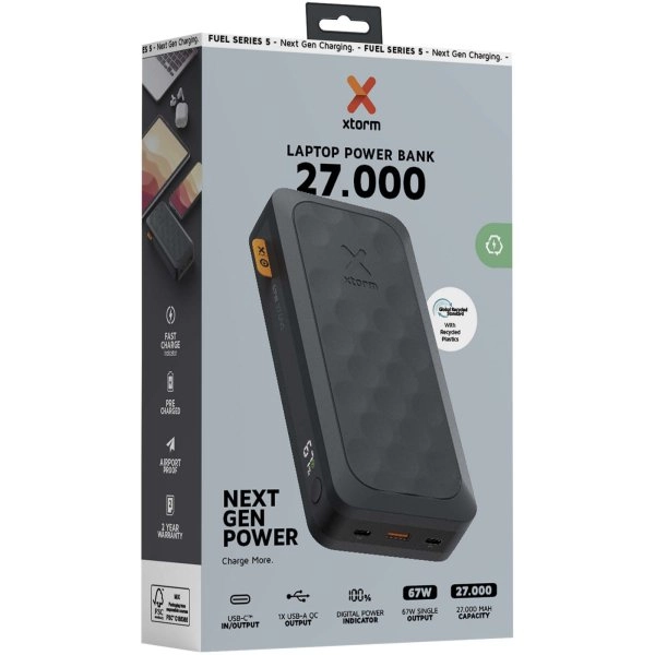 Immagine Power bank da 27.000 mAh e 67 W Xtorm FS5271 Serie Fuel