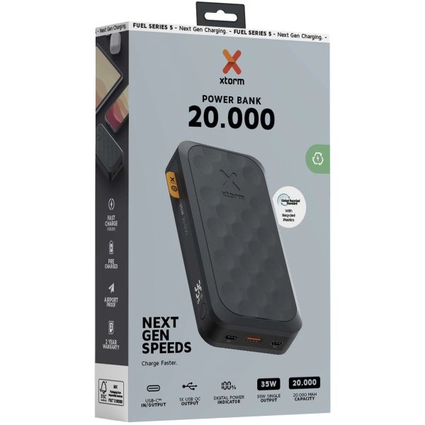 Immagine Power bank da 20.000 mAh e 35 W Xtorm FS520 Serie Fuel