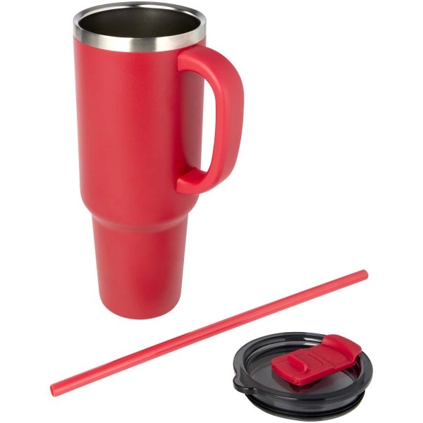 Immagine Tazza con isolamento sottovuoto in rame a doppia parete certificata RCS con cannuccia da 1200 ml Sydney