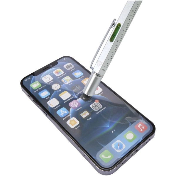 Immagine Penna multifunzione in alluminio riciclato Dora (inchiostro nero)